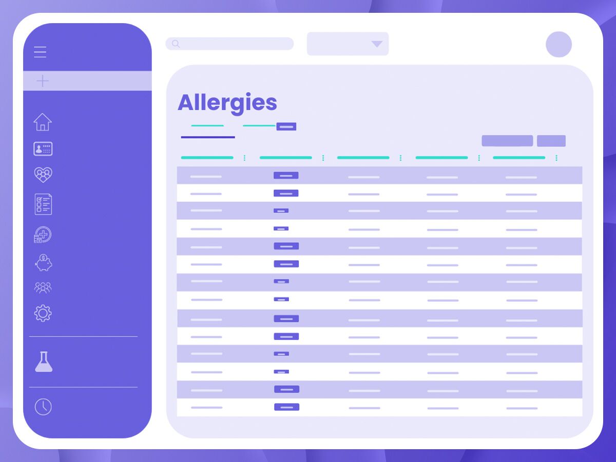 Allergy and Immunization records tracking software